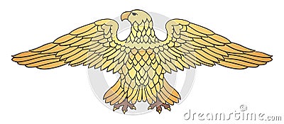 Golden eagle Vector Illustration