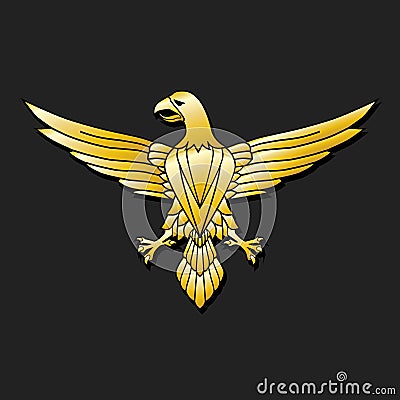 Golden Eagle - emblem Stock Photo