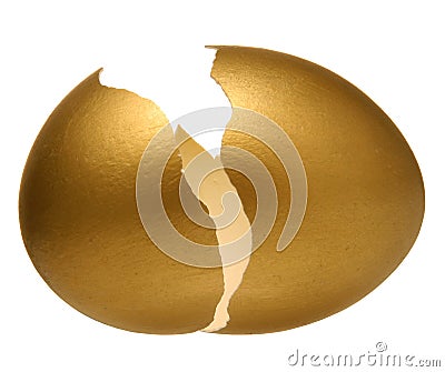 Golden Egg. Stock Photo