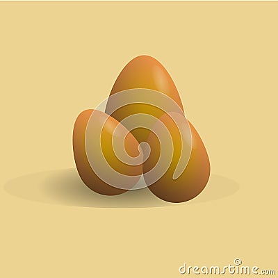 Golden egg. Vector illustration Vector Illustration