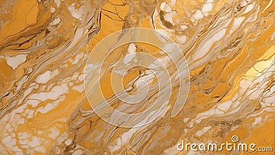 Golden Elegance: Empire Gold Marble Texture with Dramatic Veins. AI Generate Stock Photo