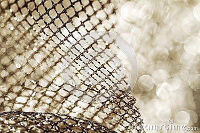 Golden fabric Stock Photo