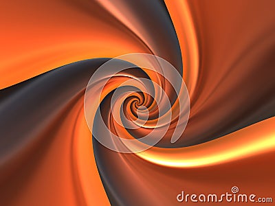 Golden Fibonacci Logarithmic Spiral - Red Abstract Texture Stock Photo