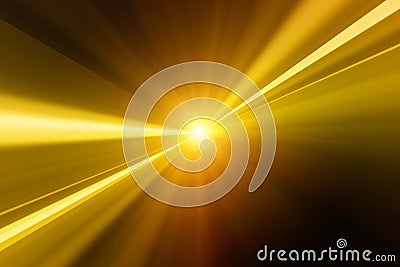 Golden flash Stock Photo