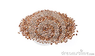 Golden Flax Seed Stock Photo