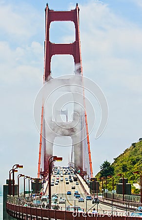 Golden Gate Bridge Marin Headlands Sausalito Editorial Stock Photo