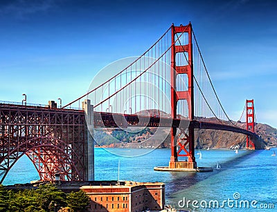 Golden Gate Bridge San Francisco, California Stock Photo