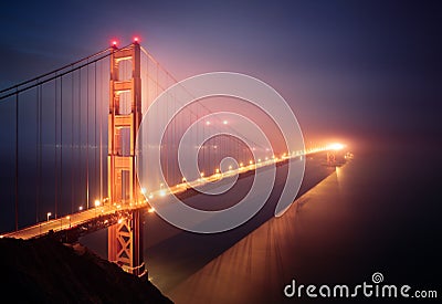 Golden gate bridge in San Francisco Stock Photo