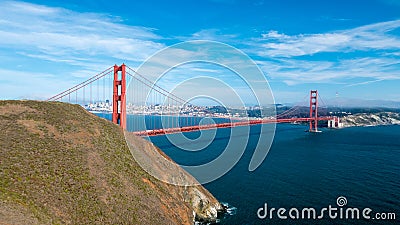 Golden Gate Bridge in San Fransisco, California Stock Photo