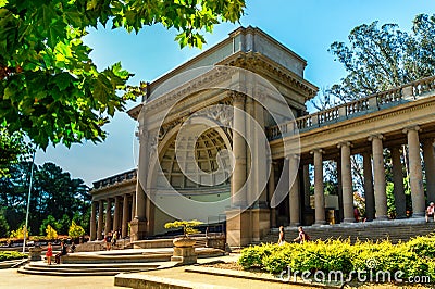 Golden Gate Park in San Francisco,Spreckles Temple of Music Editorial Stock Photo