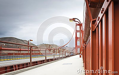 Golden Gate suspension bridge Stock Photo