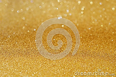 Golden glitter background Stock Photo