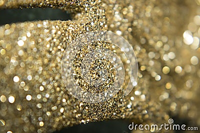 Golden glitter texture christmas abstract background Stock Photo