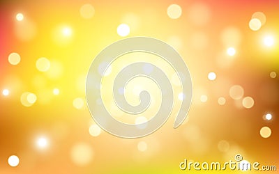 Golden Glow in Abstract Bokeh Light Background, Vector eps 10 illustration bokeh particles Vector Illustration