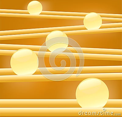 Golden glow light blur Vector Illustration