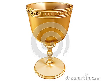 Golden goblet Stock Photo
