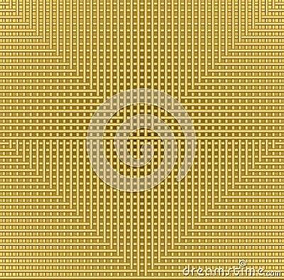 Golden grid background with in metallic design, flyer, leaflet, book cover, manual overlay, low contrasting illustration Vector Illustration