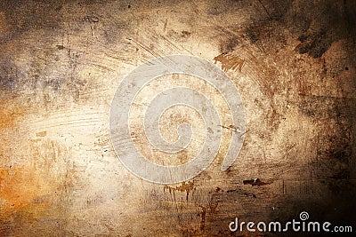 Golden grungy background Stock Photo