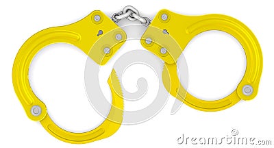 Golden handcuffs Stock Photo