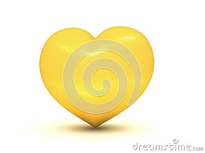 Golden heart Stock Photo