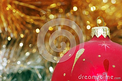 Golden holiday background Stock Photo