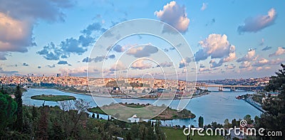 Golden Horn of Istanbul Stock Photo