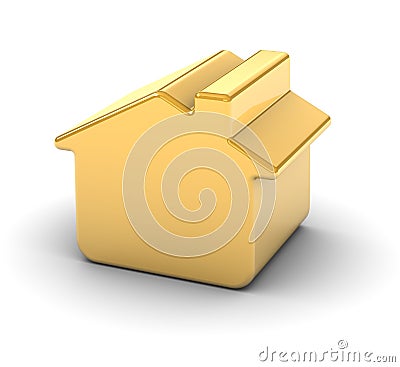 Golden House Stock Photo