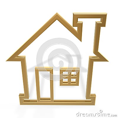 Golden house Stock Photo