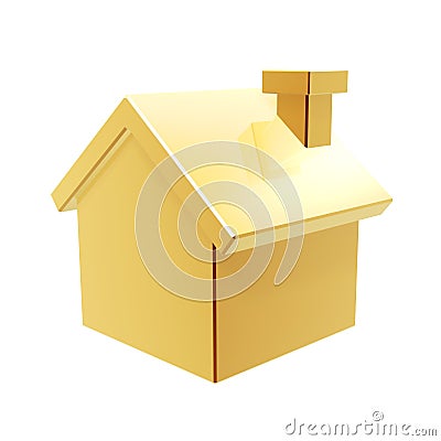 Golden house Stock Photo