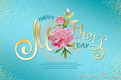 Happy Mothers Day Vector Illustration