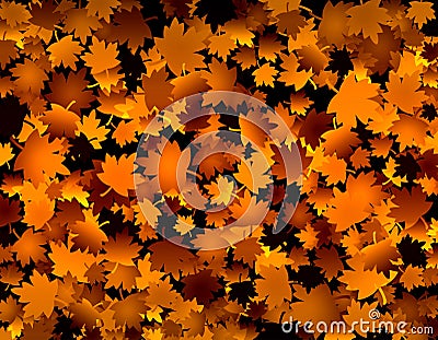 Golden leaves Stock Photo