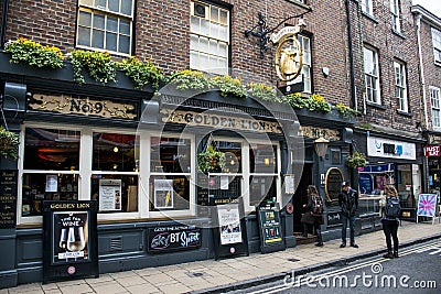 The golden Lion York pub town Yorkshire Editorial Stock Photo