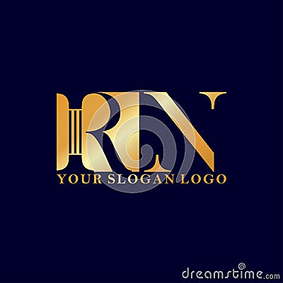 Logo letter R and N Vector Illustration