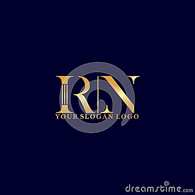 Logo letter R and N Vector Illustration