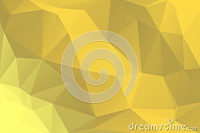 Golden Low Poly Gradient from Triangle Shapes Vector Illustration