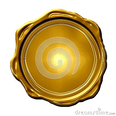 Golden medal Stock Photo