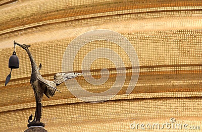 Golden mount wat saket bangkok thailand Stock Photo