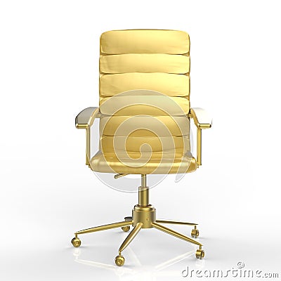 Golden office chair Stock Photo