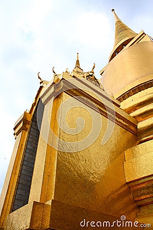 A Golden Pagoda Stock Photo