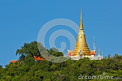 Golden Pagoda on Koh samui Stock Photo