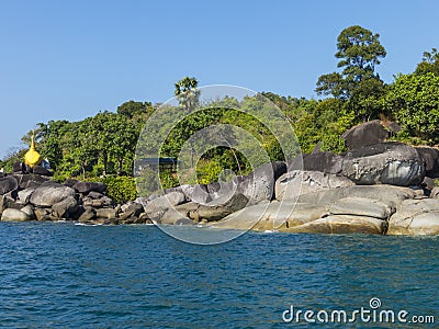 Golden Pagoda in Myanmar Stock Photo