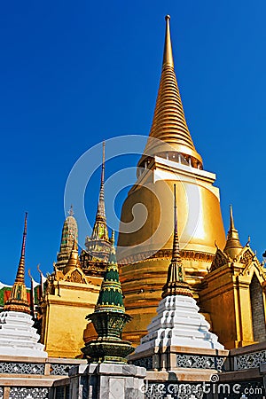Golden pagoda at Royal Palace, Bangkok Stock Photo