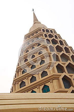 Golden Pagoda at Wat Tha-it , Angthong Thailand Stock Photo