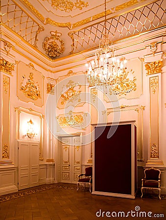 Golden palace interior Editorial Stock Photo