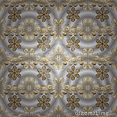 Ornamenta classic vector golden pattern Stock Photo