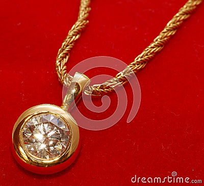 Golden pendant Stock Photo