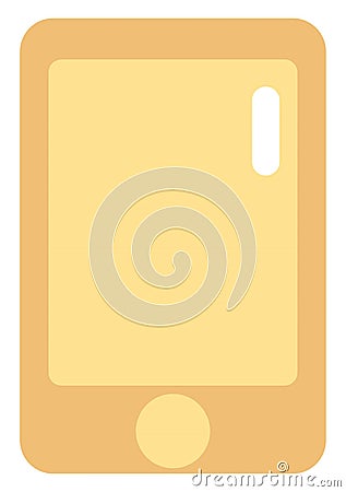 Golden phone, icon.v Vector Illustration