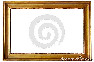Golden picture frame Stock Photo