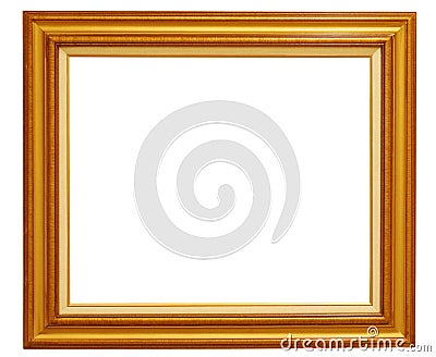 Golden Picture Frame Stock Photo