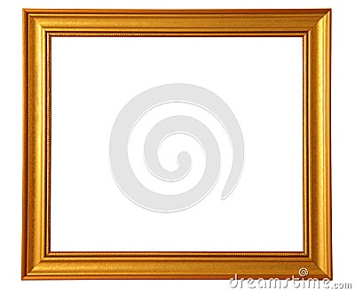 Golden Picture Frame Stock Photo